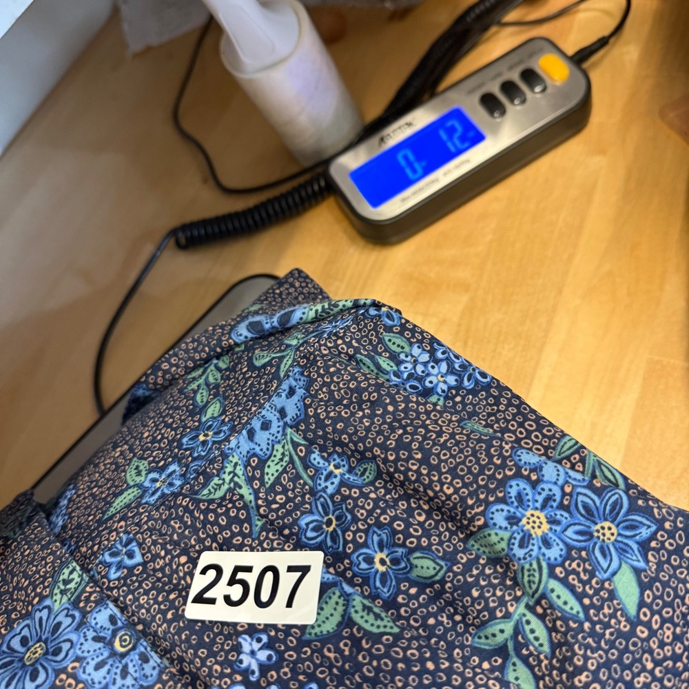 Summersalt The Countryside Poplin Tiered Shirtdress Rustic Floral in Midnight L - Picture 14 of 14